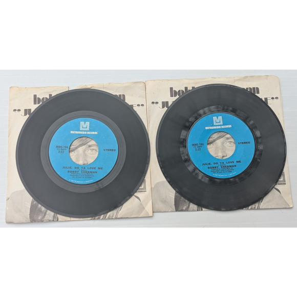 Bobby Sherman Vinyl Record 7" Lot Of 4 - Picture 5 of 6